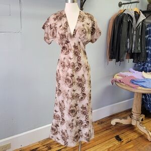 Floral V-Neck Maxi Dress